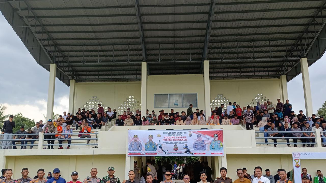 Polres Bengkalis Gelar Pertandingan Sepak Bola