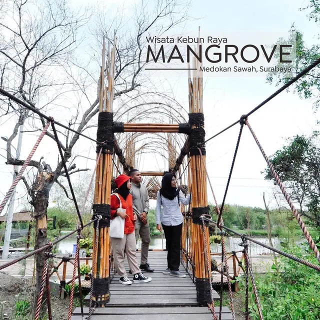 Potret Taman Mangrove Medokan, Spot Wisata Baru di Surabaya