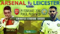 Arsenal vs Leicester City (Bola.com/Samsul Hadi)