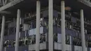 Militer Israel mengklaim serangan itu menargetkan pusat komunikasi Iran. (AP Photo/Vahid Salemi)