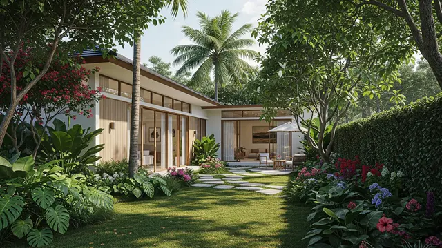 9 Ide Rumah 1 Lantai dengan Halaman Belakang Luas, Cocok untuk Keluarga Modern