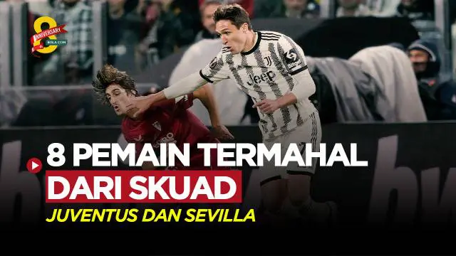 MOTION GRAFIS: 8 Pemain dengan Nilai Pasar Termahal dari Skuad Sevilla dan Juventus