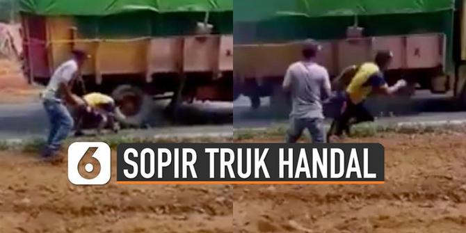 VIDEO: Aksi Handal Sopir Truk Ketika Tak Kuat Nanjak