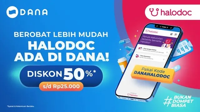 Langkah penggunaan berobat di DANA.