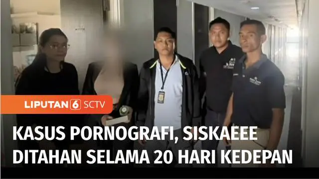 Selebgram Siskaeee yang menjadi salah satu pemeran film porno di Jakarta Selatan, akhirnya diringkus polisi di sebuah apartemen di Yogyakarta. Setelah melakukan pemeriksaan intensif, polisi resmi menahan Siskaeee selama 20 hari.