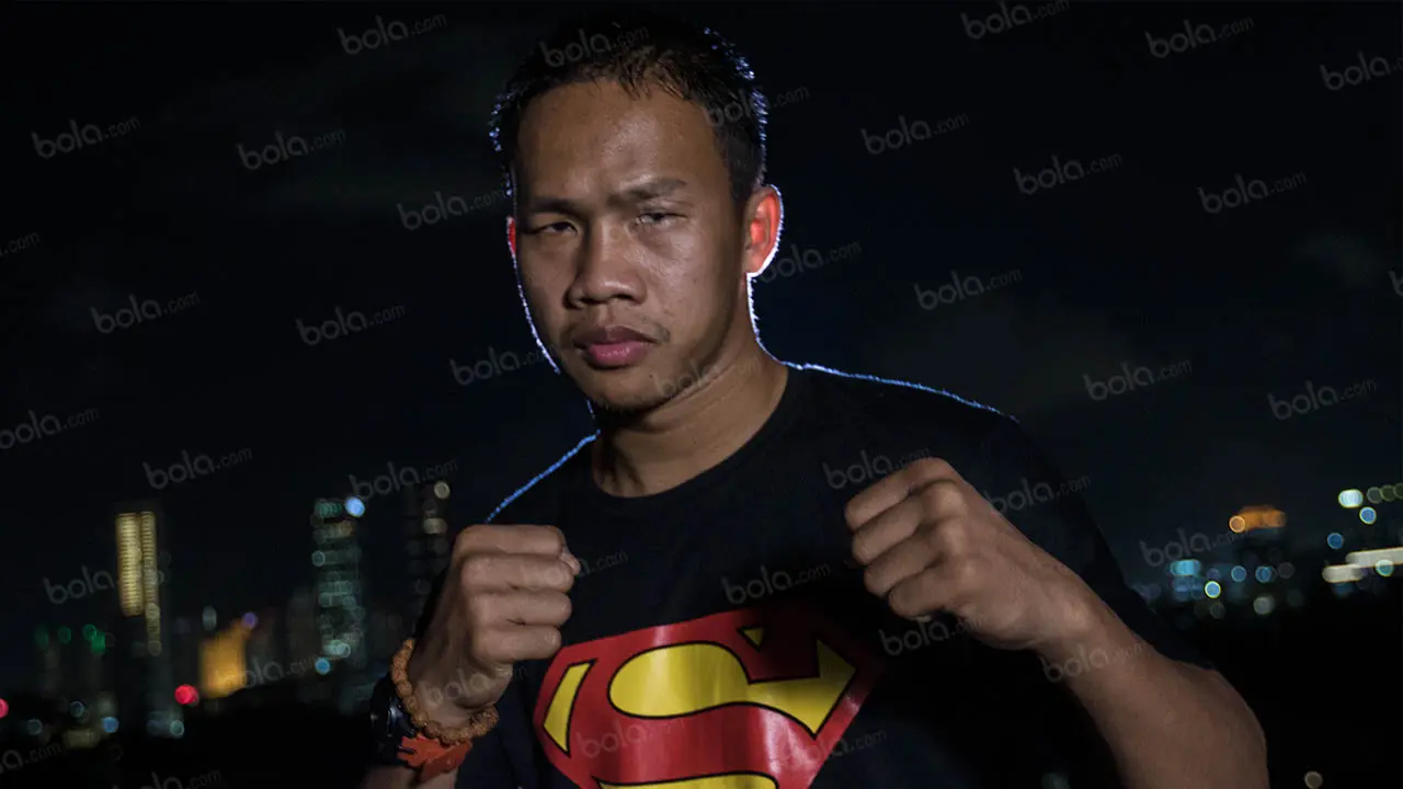 Petinju Indonesia Daud Yordan. (Bola.com/Vitalis Yogi Trisna)