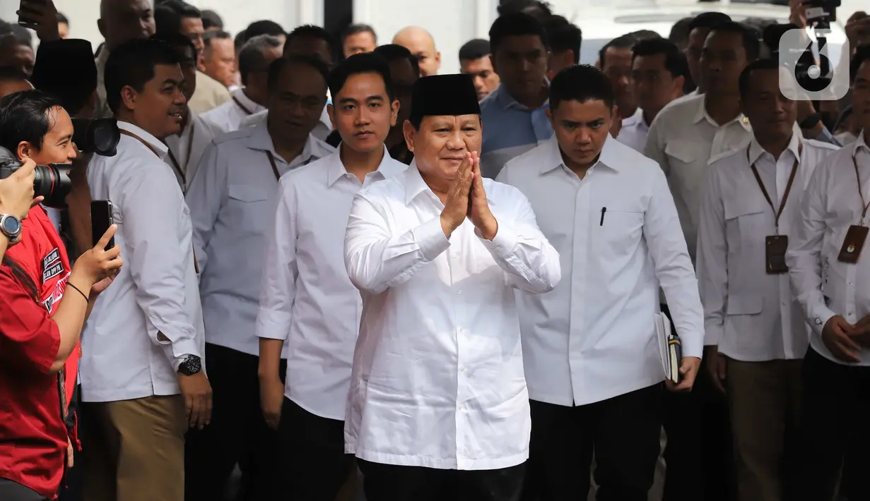 Nantinya, Prabowo-Gibran-akan ditetapkan sebagai presiden-wakil presiden terpilih usai memenangkan kontestasi di Pilpres 2024. (Liputan6.com/Angga Yuniar)