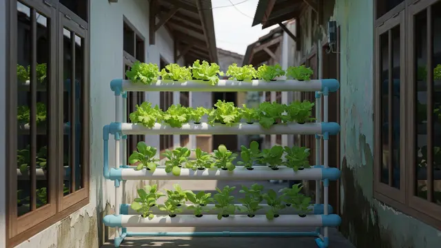10 Ide Hidroponik Sayur Mini di Rak Vertikal Lorong Gang, Ubah Jadi Kebun Estetik