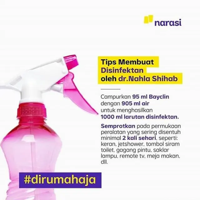 Najwa Shihab Bagikan Tips Membuat Disinfektan di Rumah