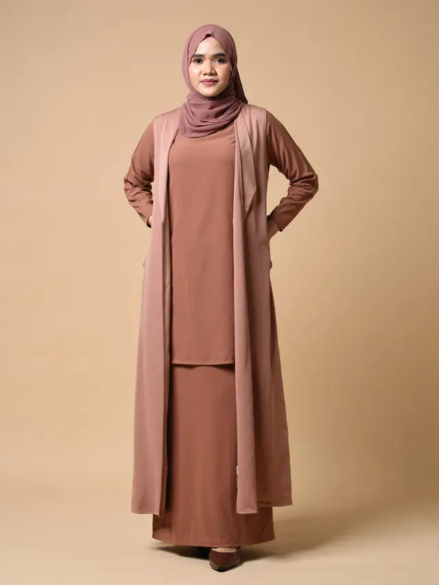 Model Gamis Orang Gemuk Perut Buncit