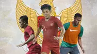 Timnas Indonesia - Rachmat Irianto, Firza Andika, Andy Setyo (Bola.com/Adreanus Titus)