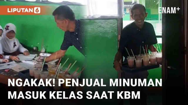 Tingkah anak terkadang nyeleneh dan sulit ditebak orang dewasa. Seperti dialami guru SD berikut ini yang viral di media sosial. Ketika hendak mengajar, sang guru dikejutkan kedatangan penjual minuman ke dalam kelas.