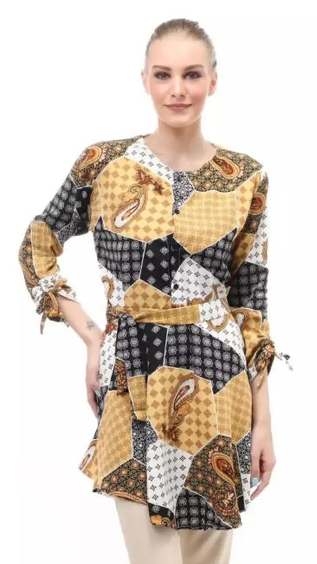 Model Baju Batik Tunik Kantoran Terbaru untuk 2025, Fashionable dan Kekinian