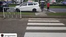 Memaksakan parkir mengambil zebra cross. (Source: Instagram.com/@progomoto)