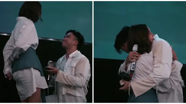 6 Momen Detik-Detik saat Vidi Aldiano Melamar Sheila Dara, Penuh Haru Bahagia