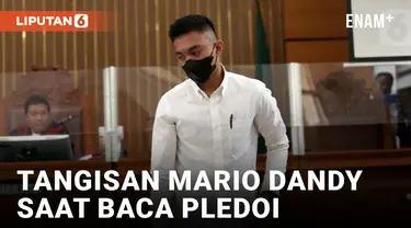 Mario Dandy Nangis Baca Pledoi di PN Jakarta Selatan