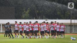 Latihan ini merupakan persiapan Timnas Indonesia U-20 mengikuti Piala Asia U-20 2025 di China pada 12 Februari sampai 1 Maret 2025 mendatang. (Liputan6.com/Angga Yuniar)
