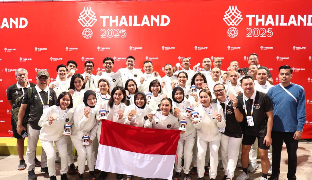 Tim Polo Putri Indonesia berhasil meraih kemenangan 26-16 atas Malaysia pada laga perebutan medali perunggu SEA Games 2025 di Thammsat University Rangsit Campus, Pathum Thani, Jumat (19/12/2025). (dok. PB Akuatik)