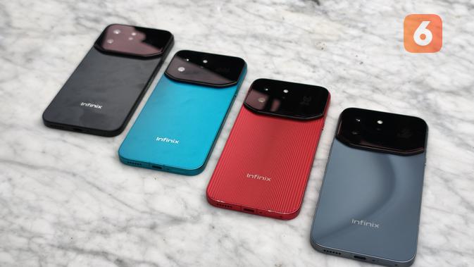 Infinix Note 60 Ultra lengkap dengan beberapa varian warna. (Liputan6.com/ Yuslianson)