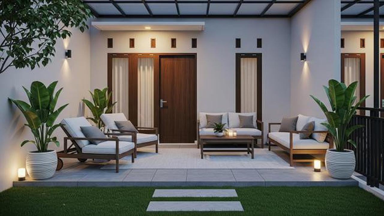 10 Desain Teras Sederhana dengan Area Hijau untuk Rumah Lebih Fungsional