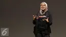 Ekonom Senior Bank Dunia Vivi Alatas saat menjadi pembicara Supermentor bertema "End Poverty" di Jakarta, Senin (17/10). Tema tersebut diangkat untuk memperingati Hari Pengentasan Kemiskinan Dunia yang jatuh pada 17 Oktober. (Liputan6.com/Herman Zakharia)