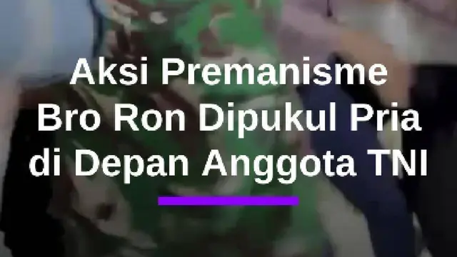 Brutal! Bro Ron PSI Dipukul Pria sampai Berdarah Depan TNI, Ahmad Sahroni Geram Premanisme
