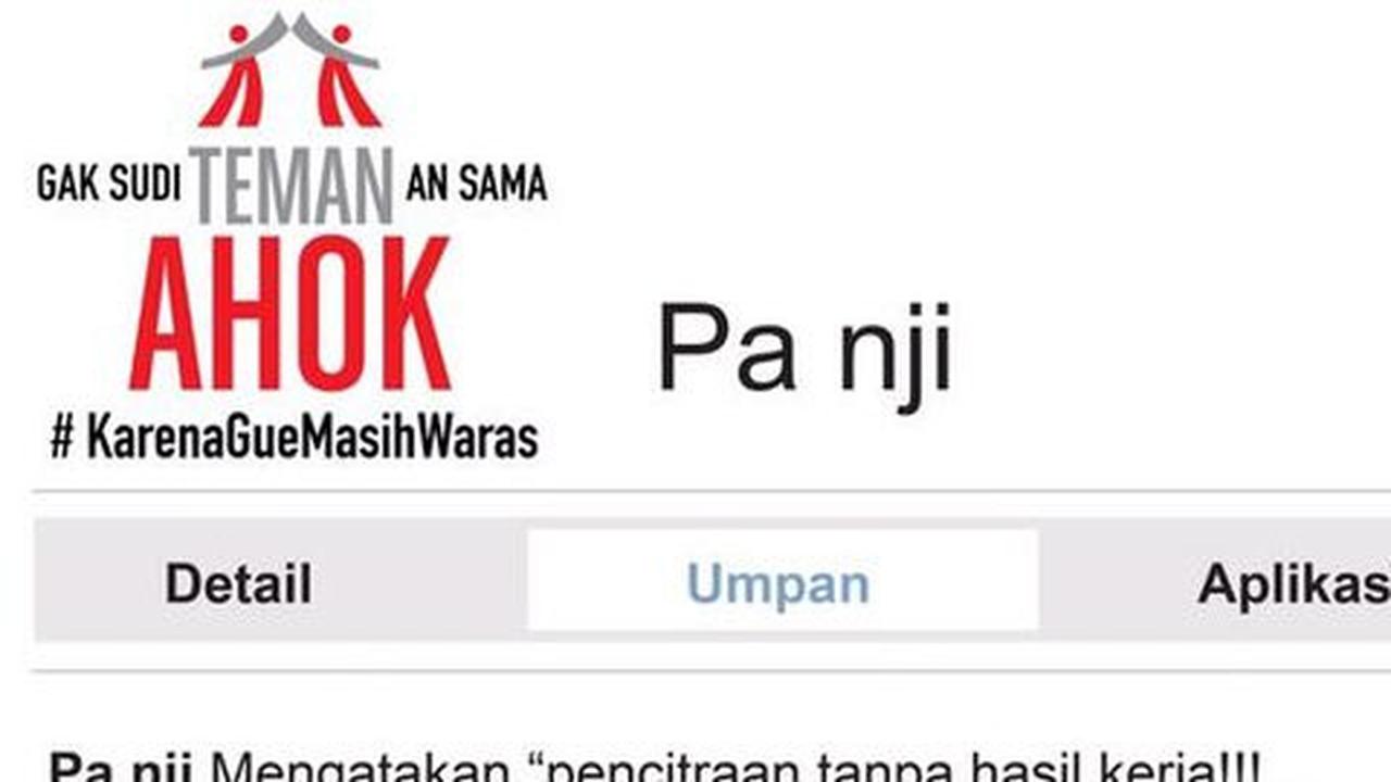 LawanAhok unggah foto politisi PDIP tak mau berteman dengan Ahok