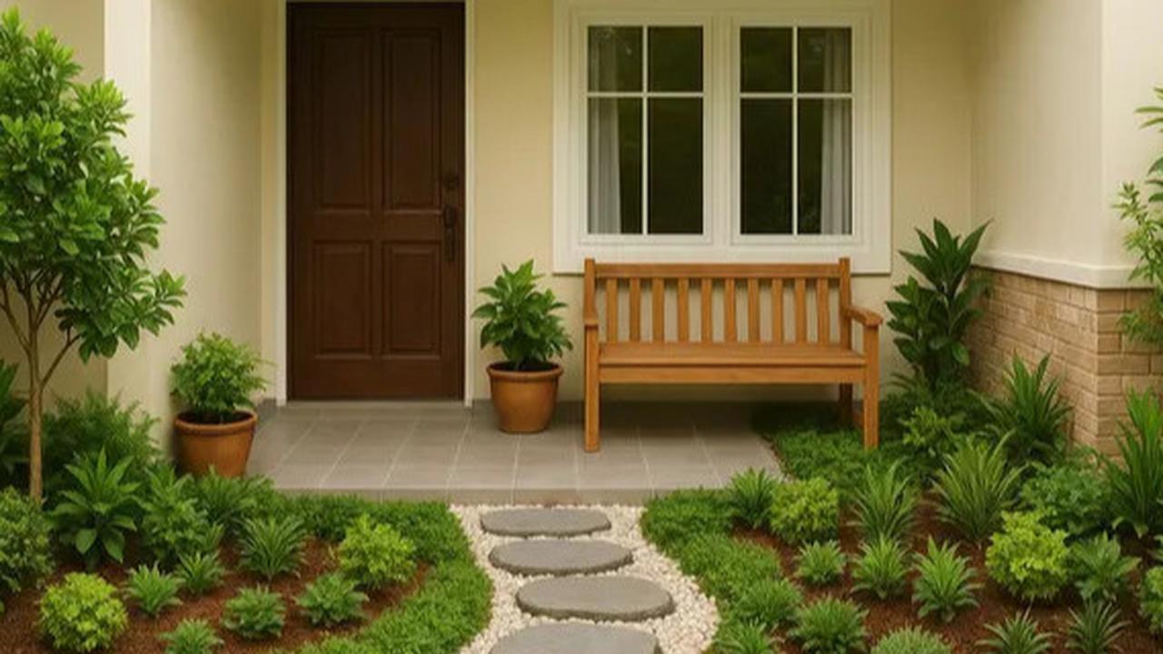7 Ide Teras Rumah Kecil dengan Taman, Bikin Indah dan Sejuk