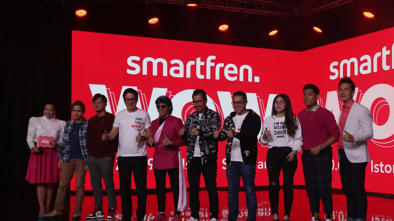 Konferensi pers Smartfren WOW konser. Liputan6.com/Keenan Pasha