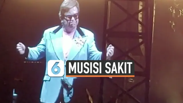 VIDEO: Elton John Menangis Tak Dapat Selesaikan Konser di Auckland