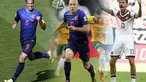 Robin van Persie dan Arjen Robben (Belanda), serta Thomas Mueller menjadi Topskorer Pekan Pertama Piala Dunia 2014, (19/6/2014). (REUTERS/Marko Djurica)