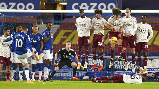 FOTO: Tumbang di Markas Everton, Arsenal Terdampar di Posisi 15 Klasemen Liga Inggris