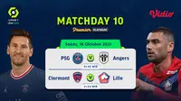 Link Live Streaming Liga Prancis Ligue 1 2021/2022 Matchday 10 di Vidio Pekan Ini.
(Sumber : dok. vidio.com)