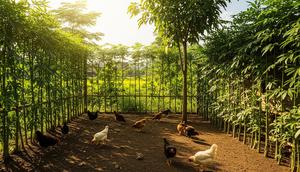 Model kandang ayam hemat biaya tanpa semen dan bayar tukang. [Foto: Gemini]