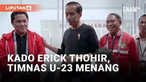 VIDEO: Timnas U-23 Menang, Jokowi: Ini Hadiah Erick Thohir