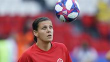 Christine Sinclair, kapten timnas putri Kanada. (AFP/Kenzo Tribouillard)