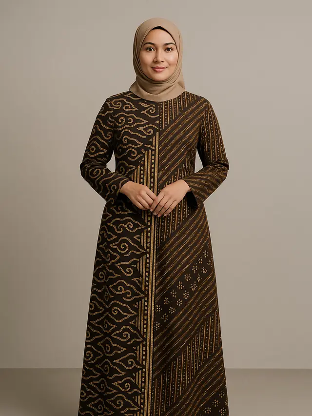 Model Baju Batik Syar'i Elegan Kekinian (Foto: ChatGPT)