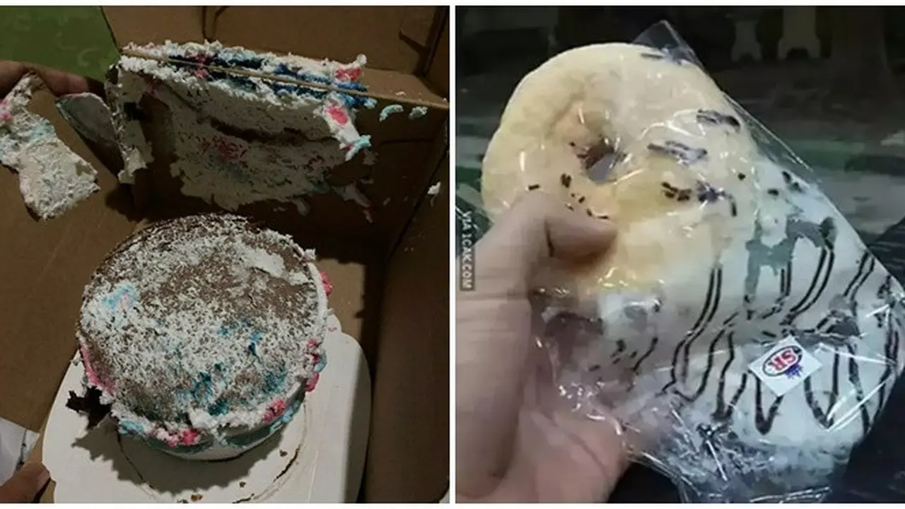 6 Momen Apes Krim Kue Nempel di Bungkusnya Bikin Elus Dada