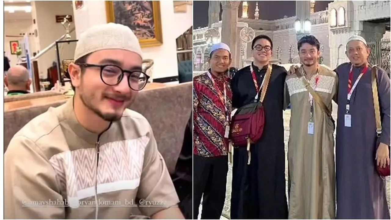 7 Potret Bryan Domani Jalani Ibadah Umroh, Penampilannya Curi Perhatian
