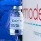 Dalam perpanjangan kerja sama yang dilakukan pada Jumat (4/12/2020), Moderna Inc sepakat menambah 4 juta dosis vaksin COVID-19 untuk Israel.(AFP/Joel Saget)
