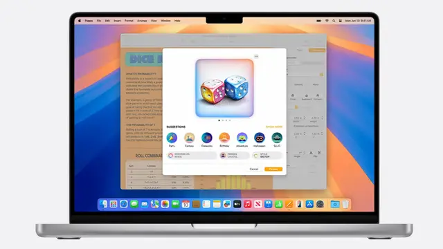 Image Playground di MacBook