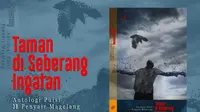 Poster sosialisasi launching buku Taman di Seberang Ingatan (foto: Liputan6.com/edhie prayitno ige)
