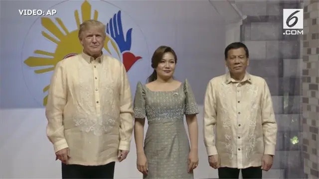 Presiden AS Donald Trump menghadiri KTT Asean di Manila, FIlipina.