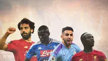 Ilustrasi - Mohamed Salah, Kalidou Koulibaly, Riyad Mahrez, Sadio Mane (Bola.com/Adreanus Titus)