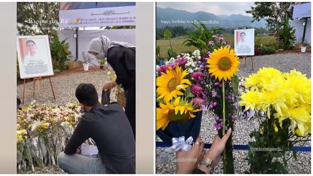 6 Momen Nabila Ishma Ziarah ke Makam Mendiang Eril, Sudah Bisa Tersenyum