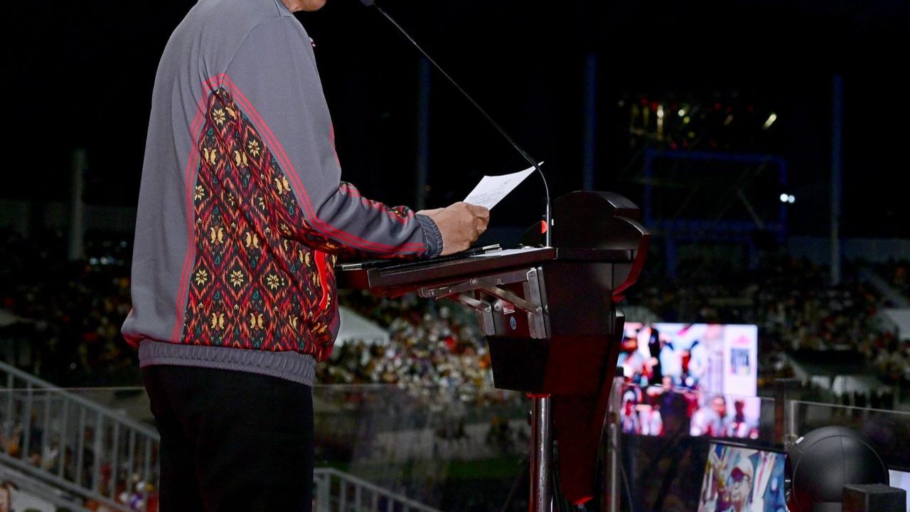 Presiden Jokowi Buka Pekan Olahraga Nasional (PON) XXI Tahun 2024 di Stadion Harapan Bangsa, Kota Banda Aceh