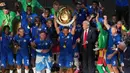 Chelsea resmi menyandang status juara Piala Dunia Antarklub untuk kedua kalinya. (TIMOTHY A. CLARY/AFP)