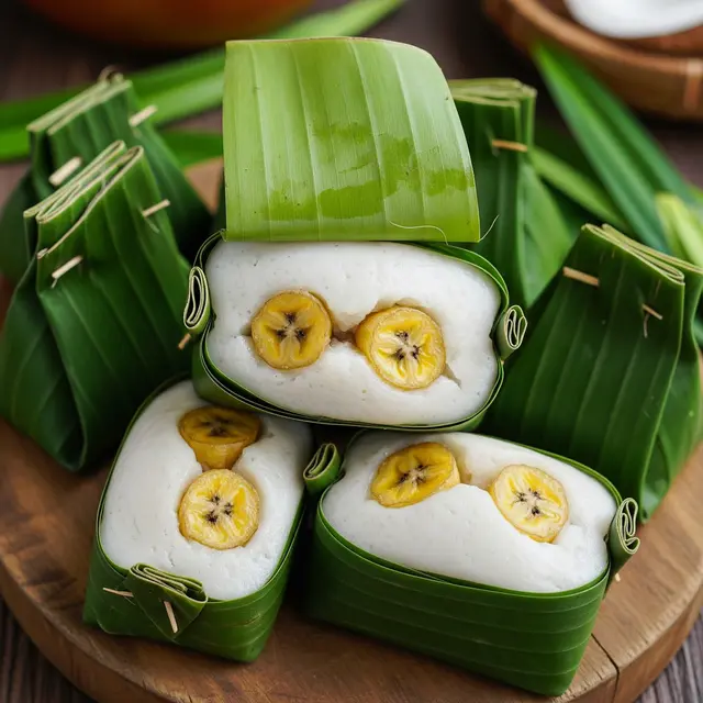 Ilustrasi Kue Nagasari Pisang/Gemini AI