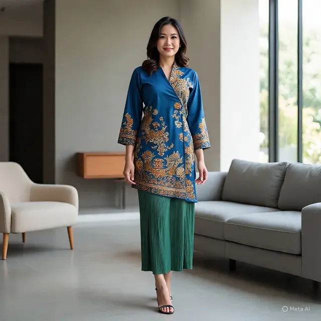 Model Baju Batik Atasan dan Bawahan Terbaru