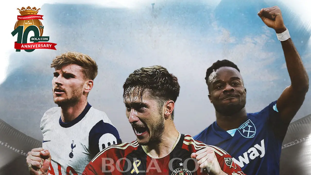 Artikel 10 Tahun Bola.com - Timo Werner, Aleksei Miranchuk, Maxwel Cornet